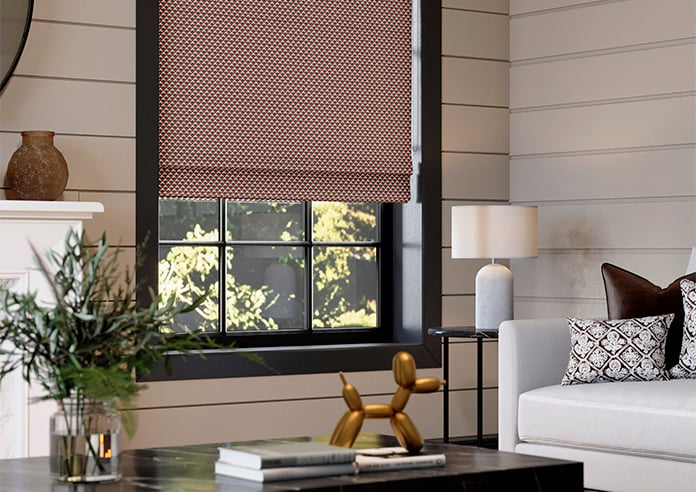 Ted Baker Palm Geo, Crimson - Roman Blind - Image 5